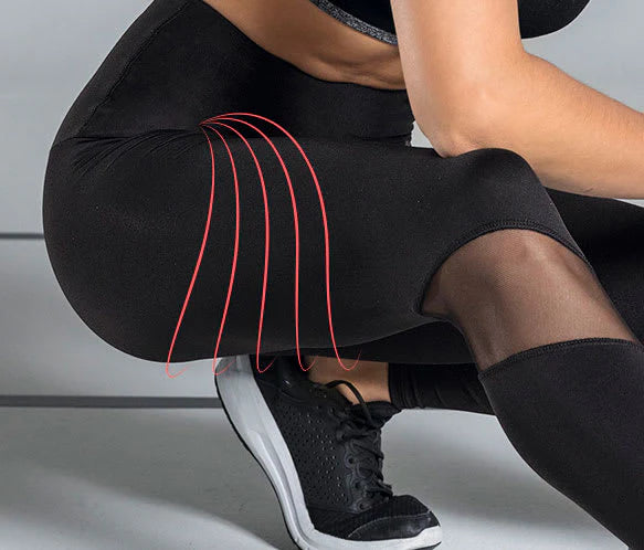 Legging de control con mallas transpirables en piernas - 195509