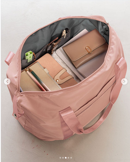 551 🧡 Bolso Expandible Mandarina / lILA – Espacio Inteligente para Tu Ritmo de Vida