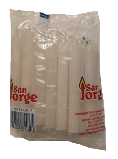 129-1 🕯️ Vela Blanca San Jorge