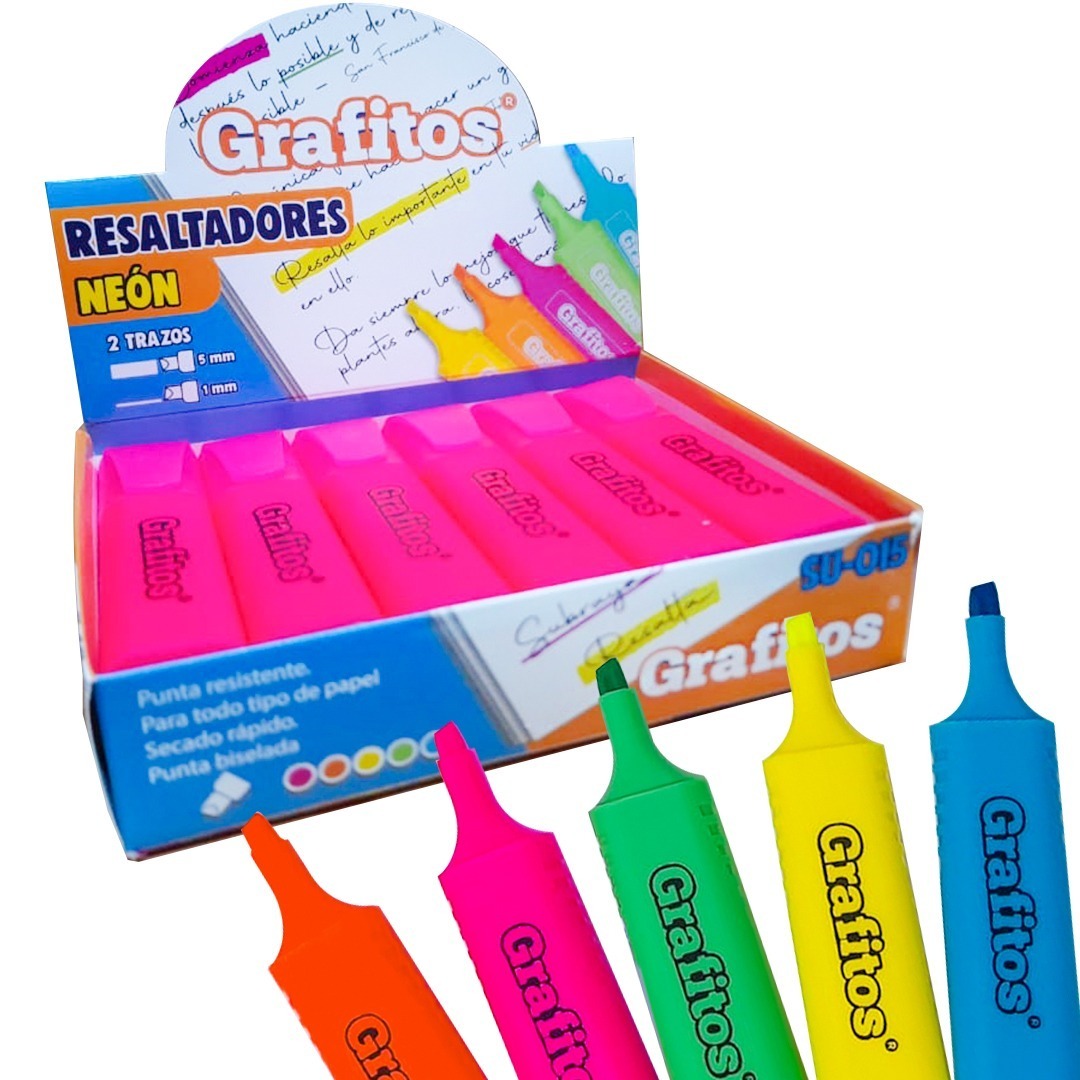 13310-3 ✨ Resaltador Grafitos Neón SU-015-17428