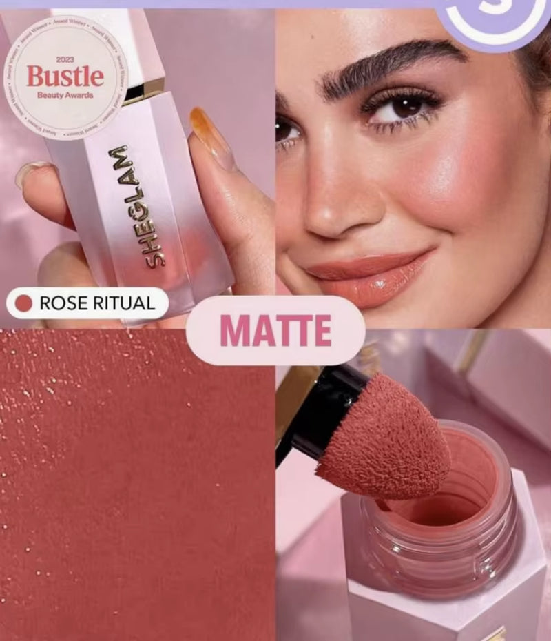 3Pcs Sheglam Make up Liquid Blush Facial Nourishing Blusher Gel Cream Multi-Purpose Eye Shadow Lip Gloss Makeup Wholesale