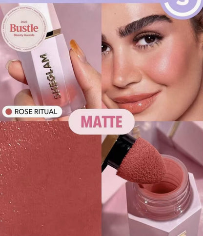 3Pcs Sheglam Make up Liquid Blush Facial Nourishing Blusher Gel Cream Multi-Purpose Eye Shadow Lip Gloss Makeup Wholesale