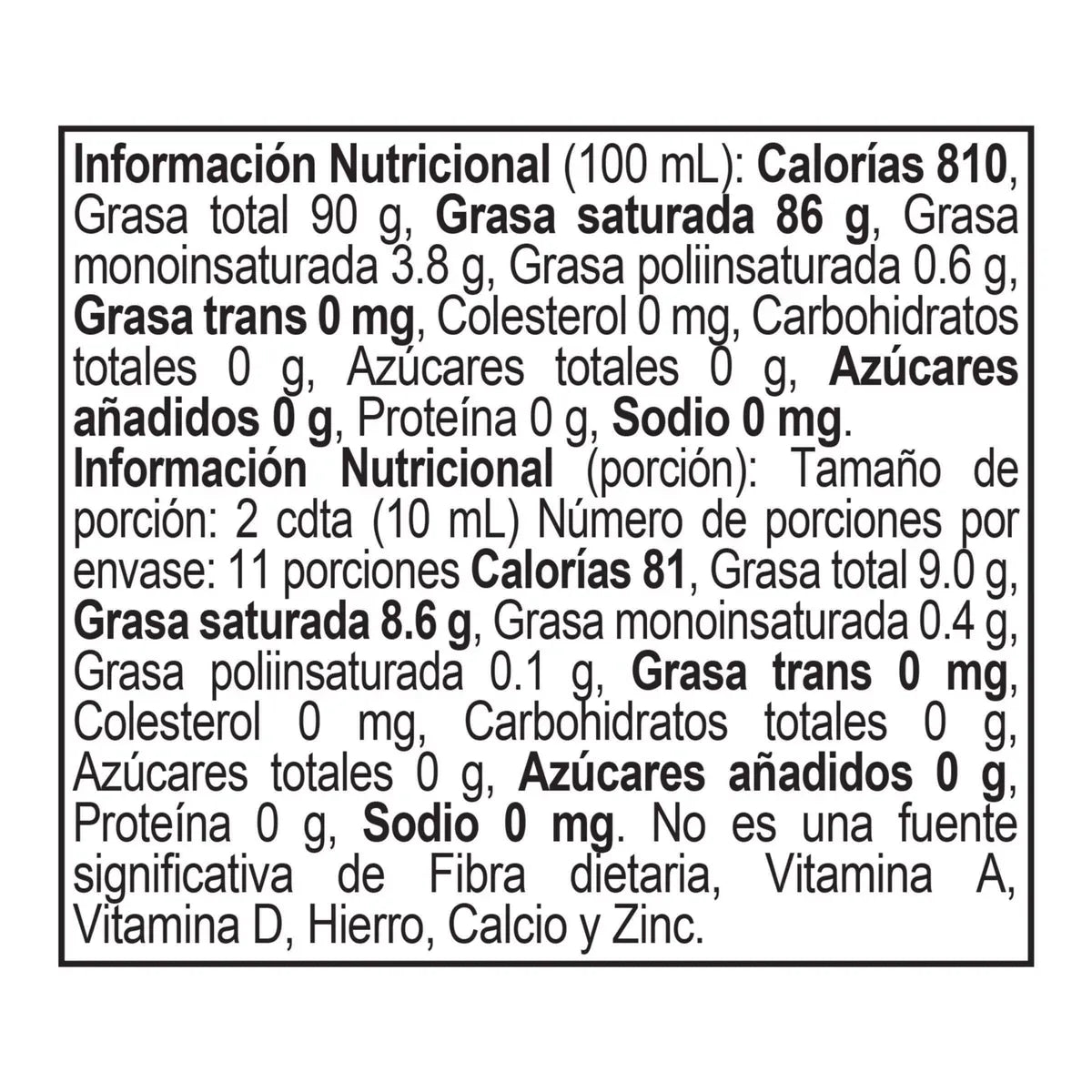 Aceite de Coco extra virgen Monticello x 110ml - N40725