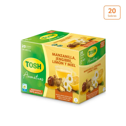 Aromática Tosh manzanilla, limón, jengibre x 22g x 20 unds - N41729