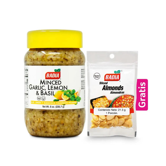 Ajo Finamente Picado Limón Albahaca Badia x 226.7g - N44016