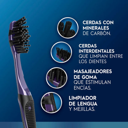 Cepillo de dientes Oral B 5 acciones Carbón x 2 unds - CÓD N44783