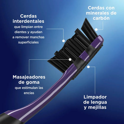 Cepillo de dientes Oral B 5 acciones Carbón x 2 unds - CÓD N44783