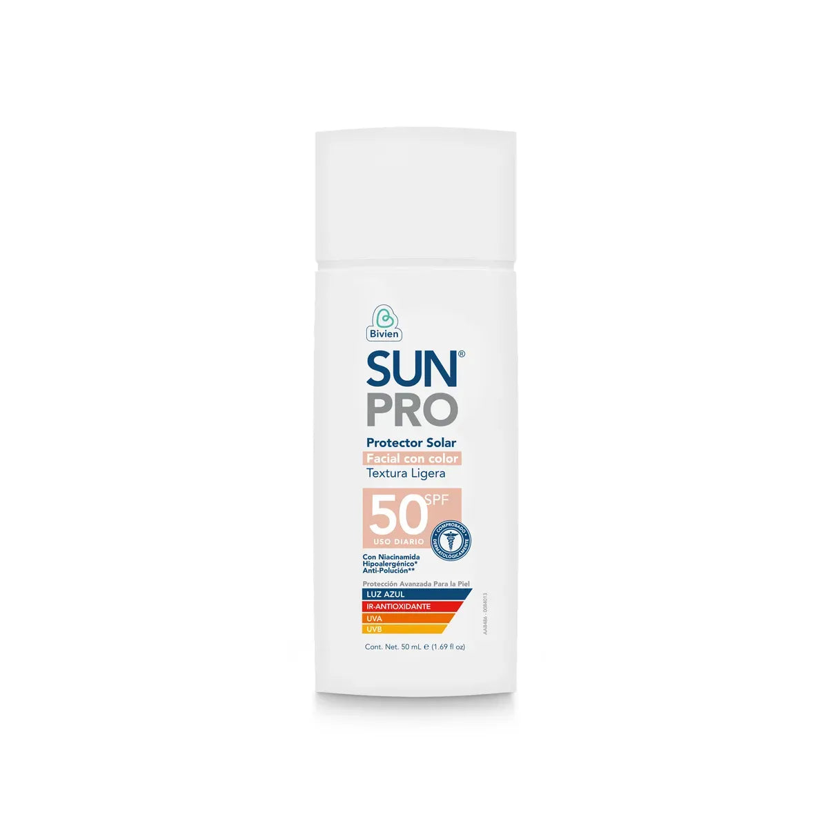 Protector solar Sunpro Facial Color SPF 50 x 50 ml – Lucky Vibe Strategist