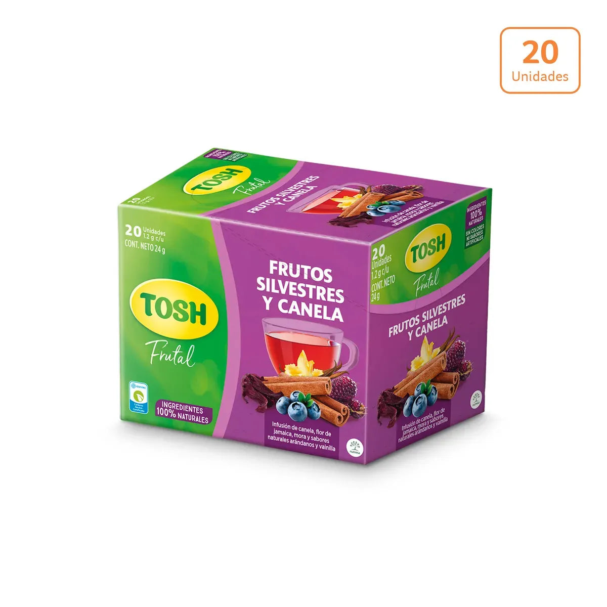 Infusión Tosh Frutos Silvestres x 24g x 20 unds - N44849