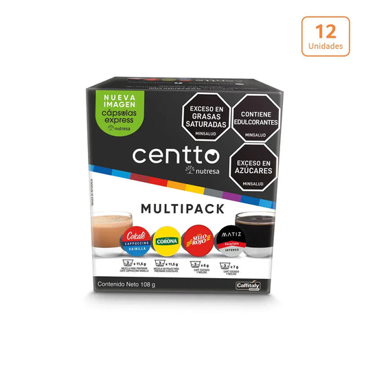 Cápsulas Centto surtidas x 108g x 12 unds - N45291