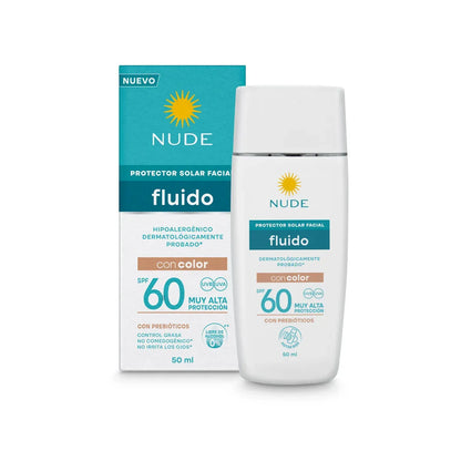Protector Solar Facial Nude con color Fluído SPF60+ x 50ml