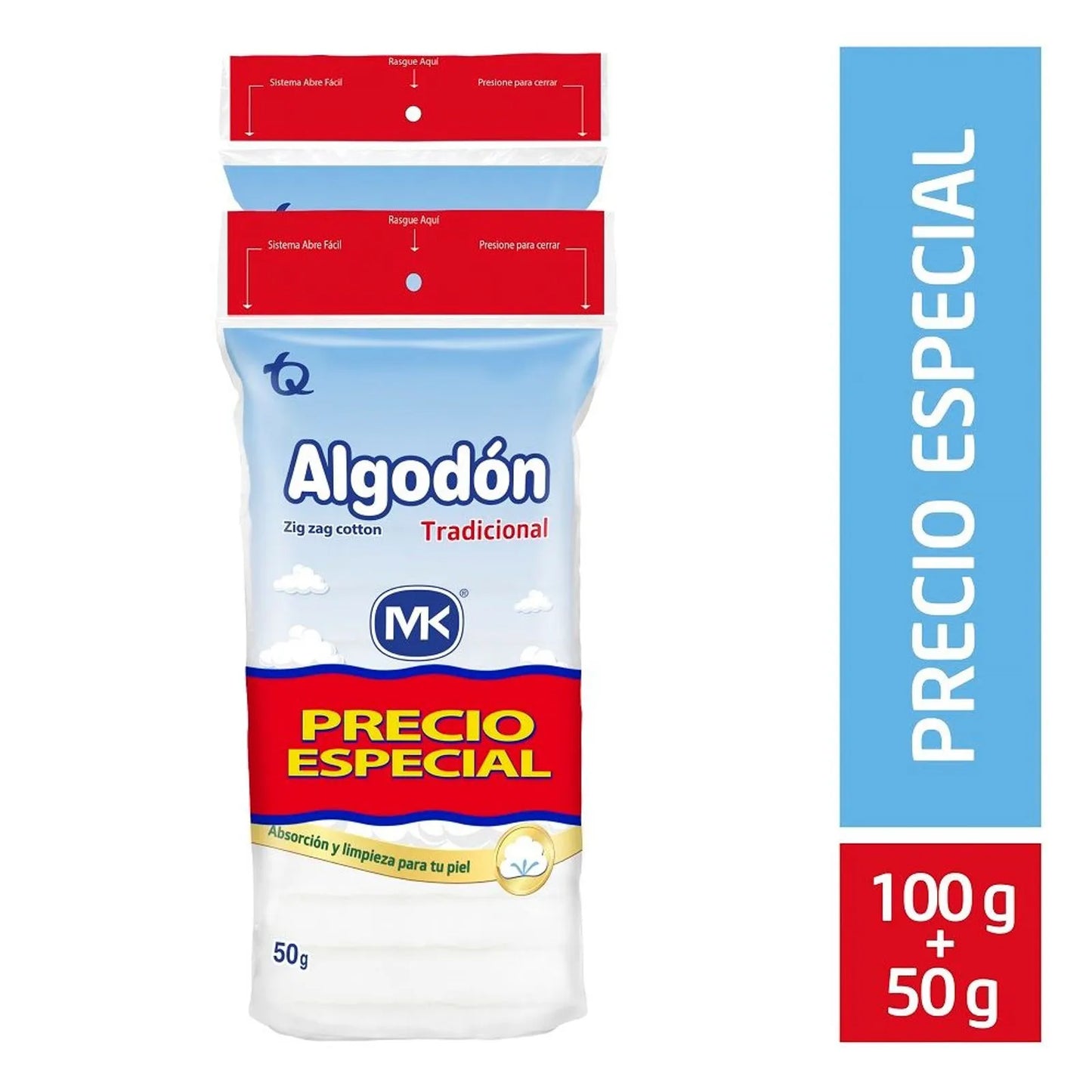 1111 Algodón MK ZigZag – Bolsa 100 g + 50 g Gratis