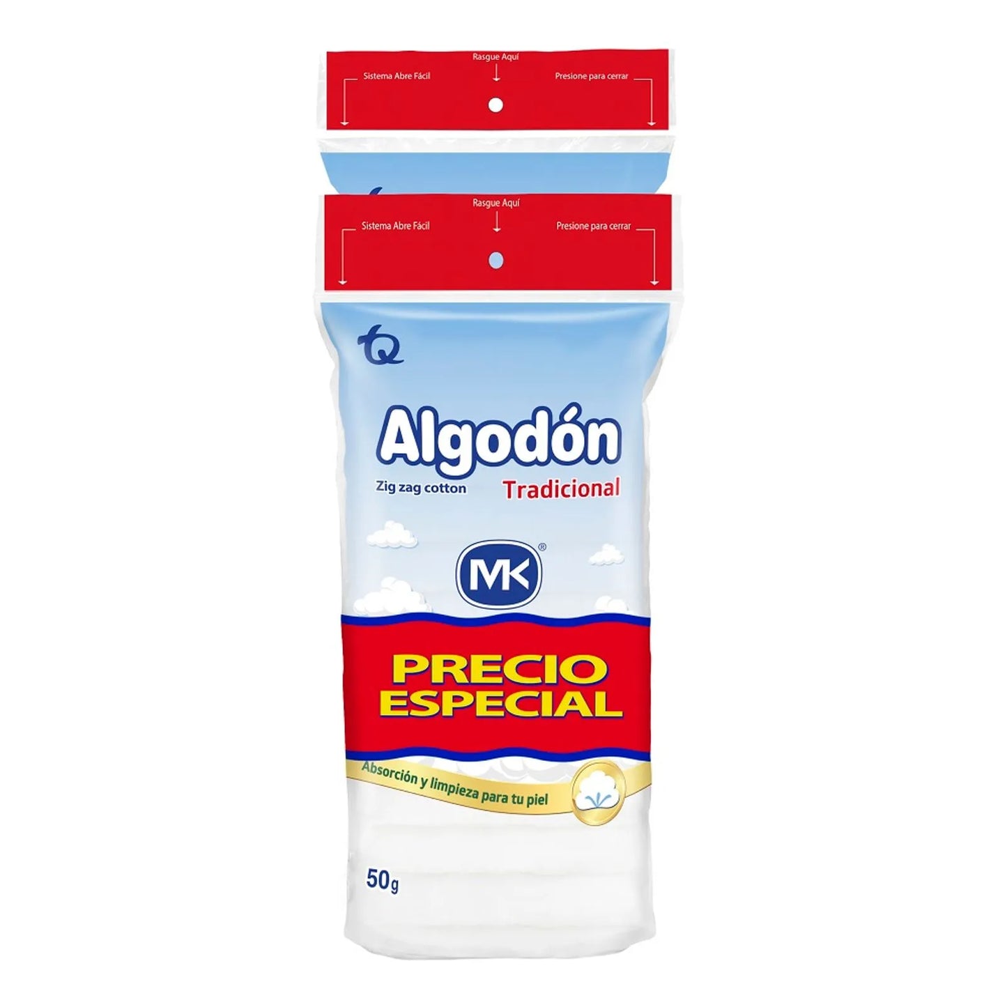 1111 Algodón MK ZigZag – Bolsa 100 g + 50 g Gratis