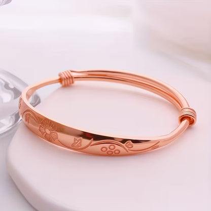 5142 🌸 Pulsera Elegante Bohemia de Cobre Morado - T17-02