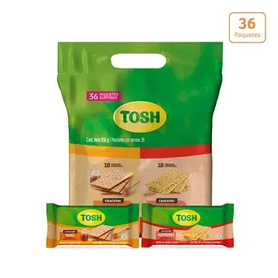 101224 🍪 Galleta Tosh Cracker Surtida x 36 und -N47639