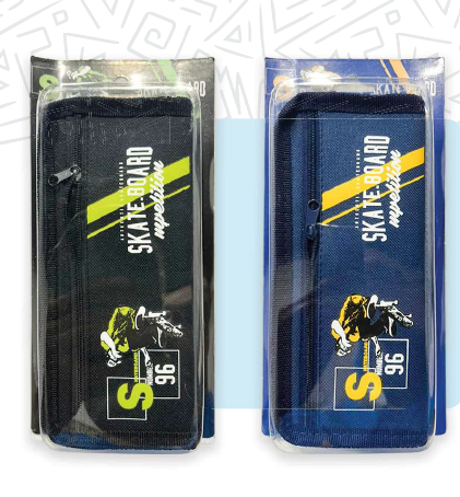 13101-3 🛹🎒 CARTUCHERA GRAFITOS SKATE BOARD  VOYAGE – 2 CIERRES (Modelos 912  954)