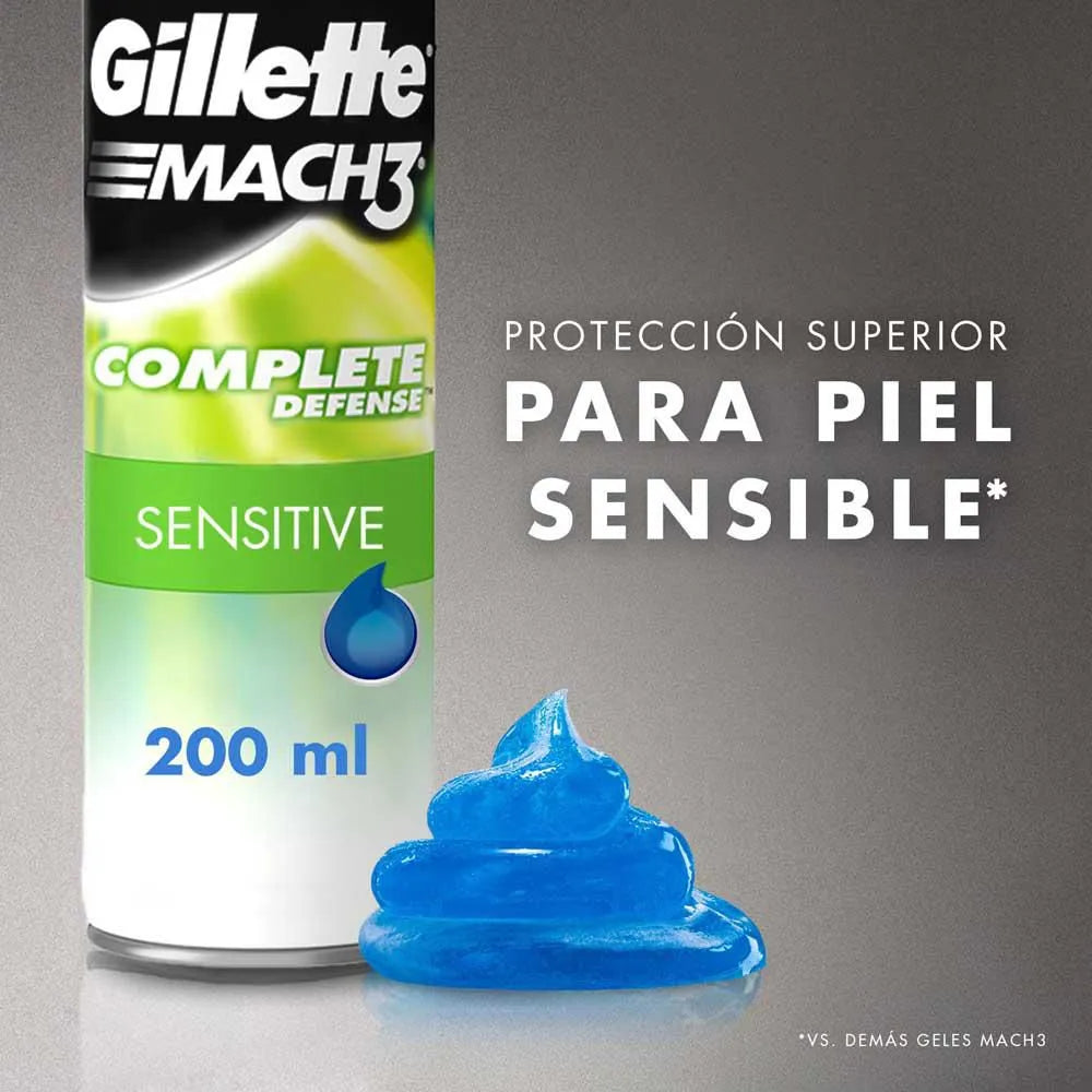 Gel Gillette Mach3 Sensitive x 2 unds x 198g c/u  - N22853