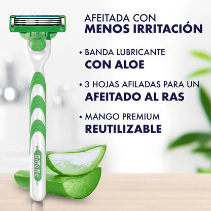 1562 🪒 Máquina para Afeitar Gillette Mach3 Sensitive
