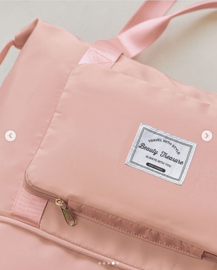 551 🧡 Bolso Expandible Mandarina / lILA – Espacio Inteligente para Tu Ritmo de Vida