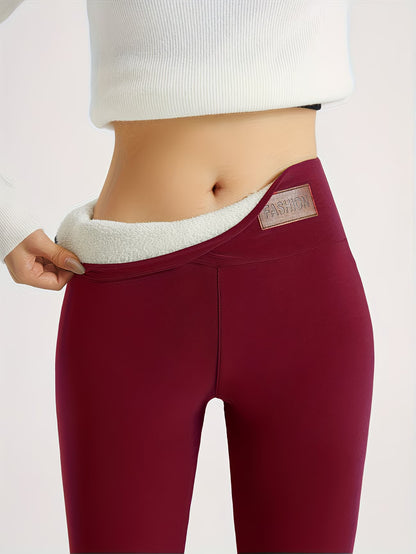 6864 🔥 PANTALONES TÉRMICOS DE FORRO POLAR PARA MUJER 🖤