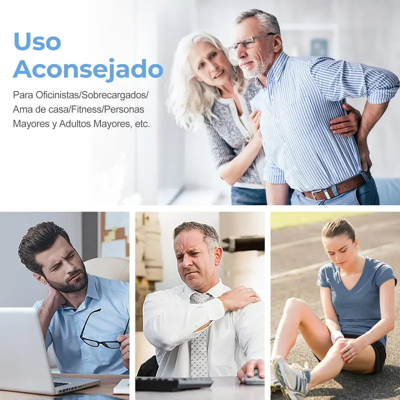 Estimulador muscular TENS, masajeador multifuncional EMS para todo el cuerpo - TModelo AST-802B