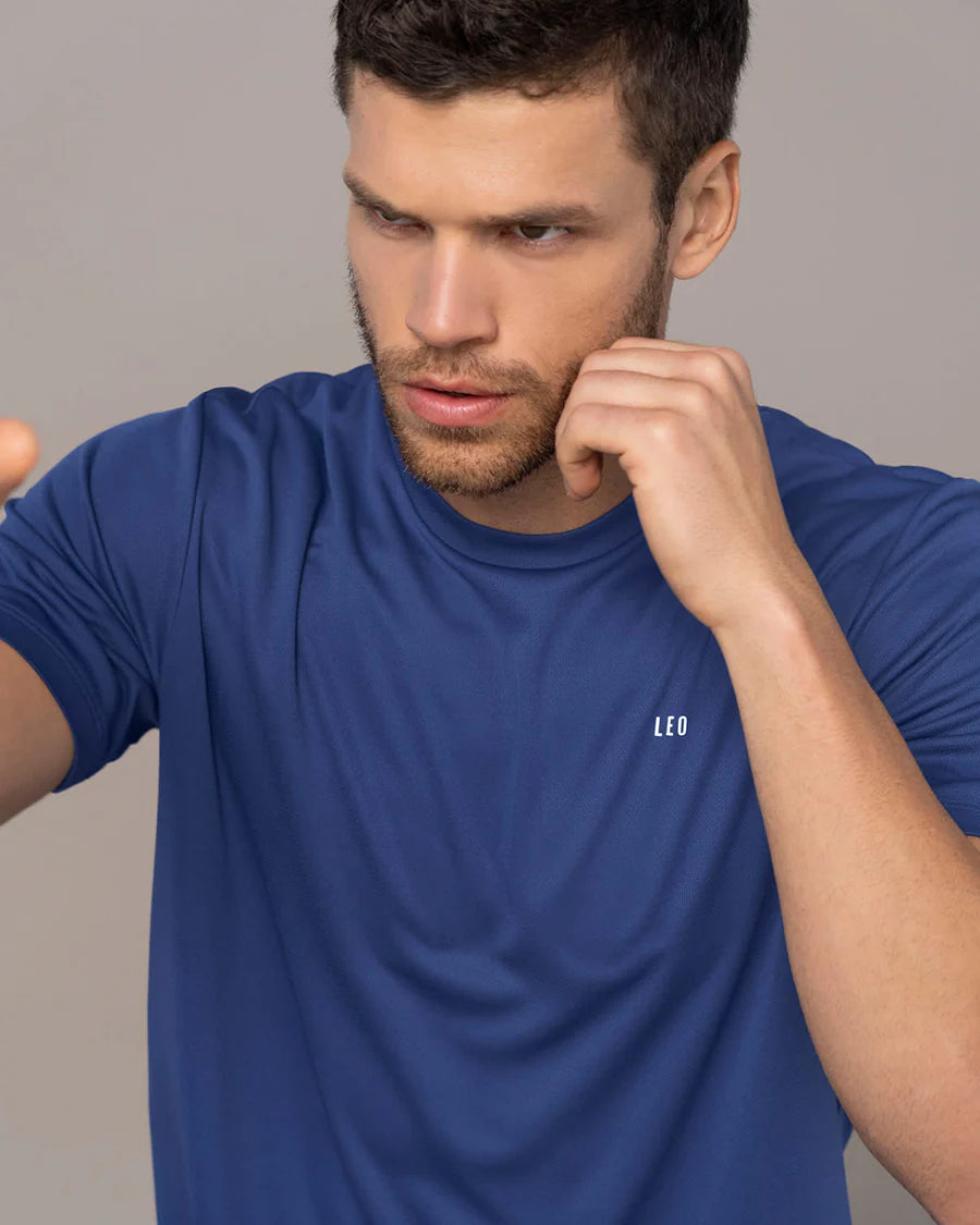 Camiseta deportiva masculina semiajustada de secado rápido - 508007