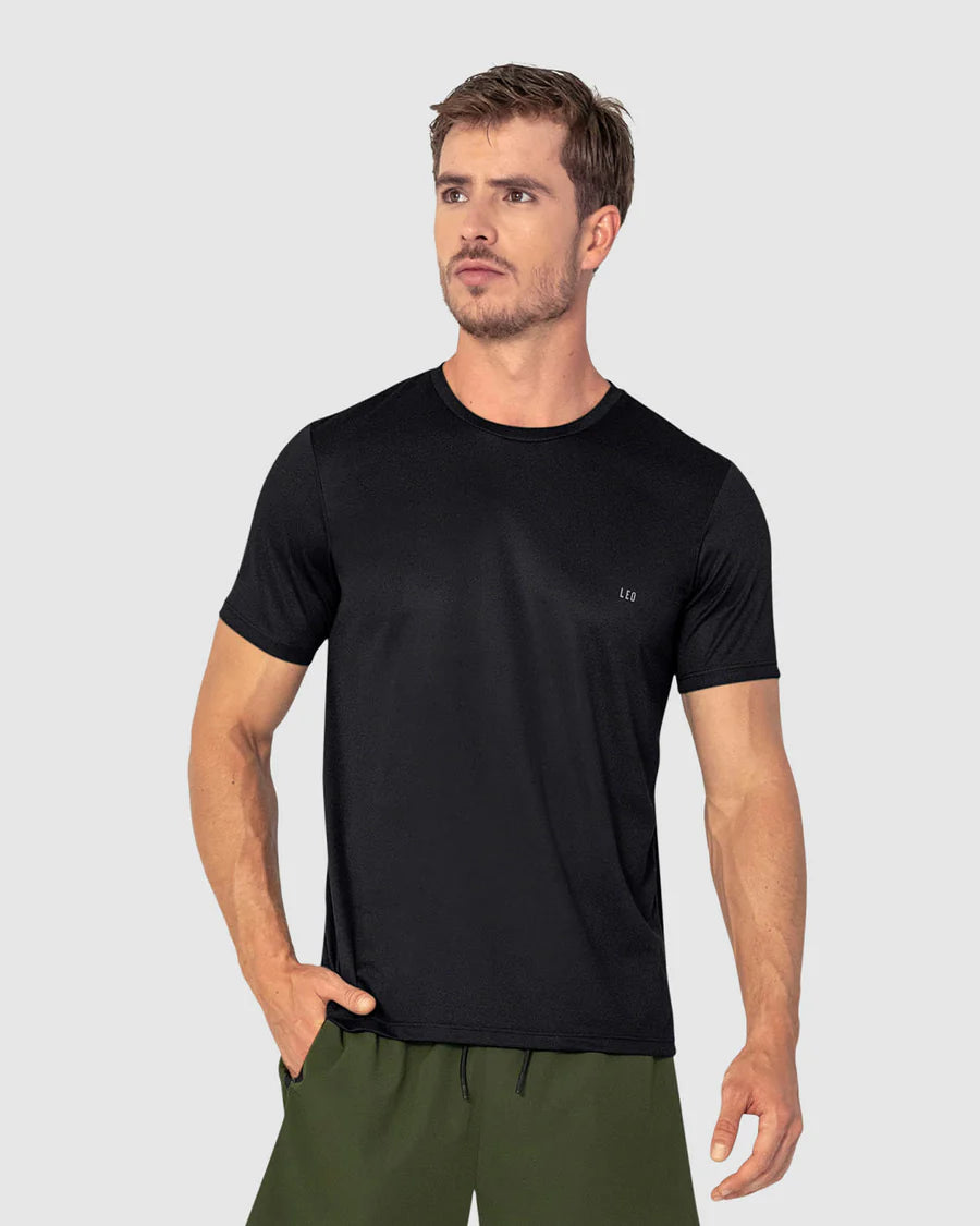 Camiseta deportiva masculina semiajustada de secado rápido - 508007