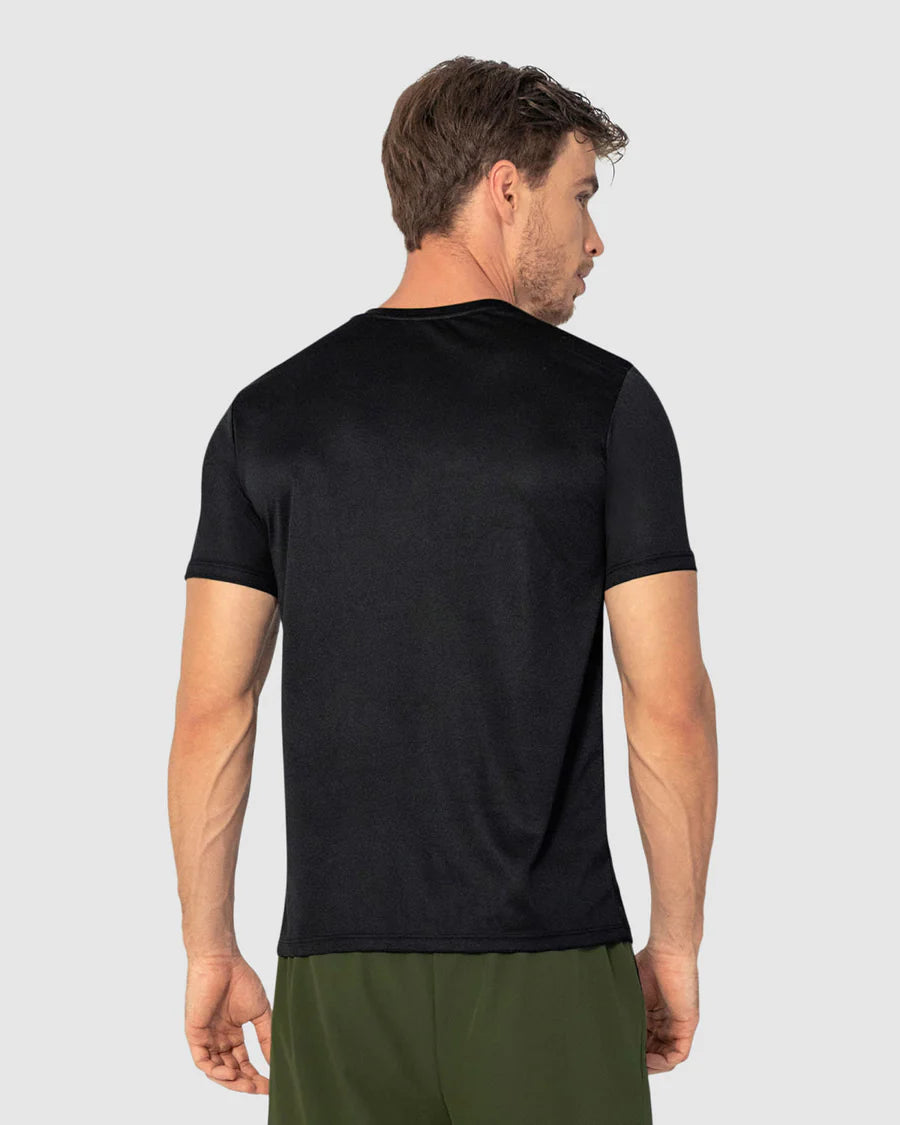 Camiseta deportiva masculina semiajustada de secado rápido - 508007