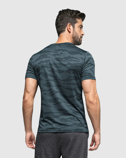 Camiseta deportiva masculina semiajustada de secado rápido - 508007