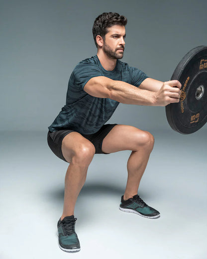 Camiseta deportiva masculina semiajustada de secado rápido - 508007
