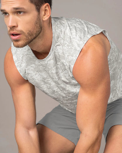 Camiseta manga sisa deportiva y de secado rápido para hombre - 508023