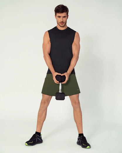 Camiseta manga sisa deportiva y de secado rápido para hombre - 508023