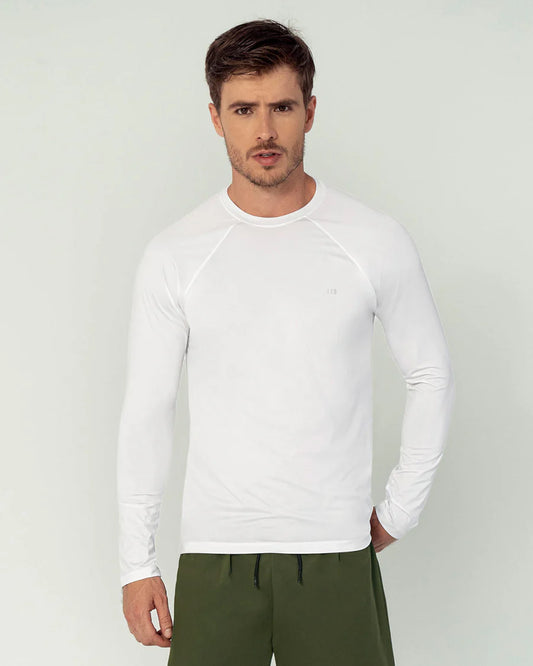 Camiseta deportiva masculina manga larga con protección UV - 508025N