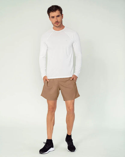 Camiseta deportiva masculina manga larga con protección UV - 508025N