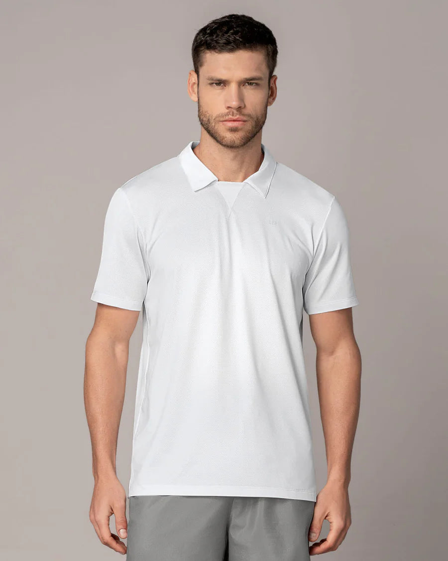 Camiseta deportiva transpirable con cuello tipo polo - 508042
