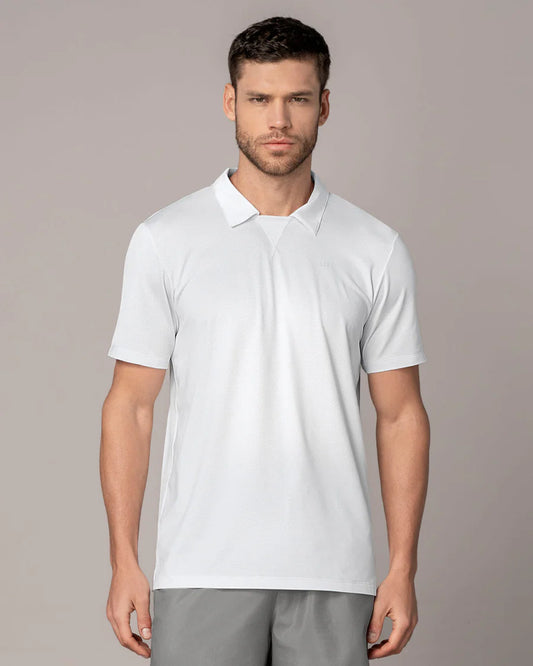 Camiseta deportiva transpirable con cuello tipo polo - 508042
