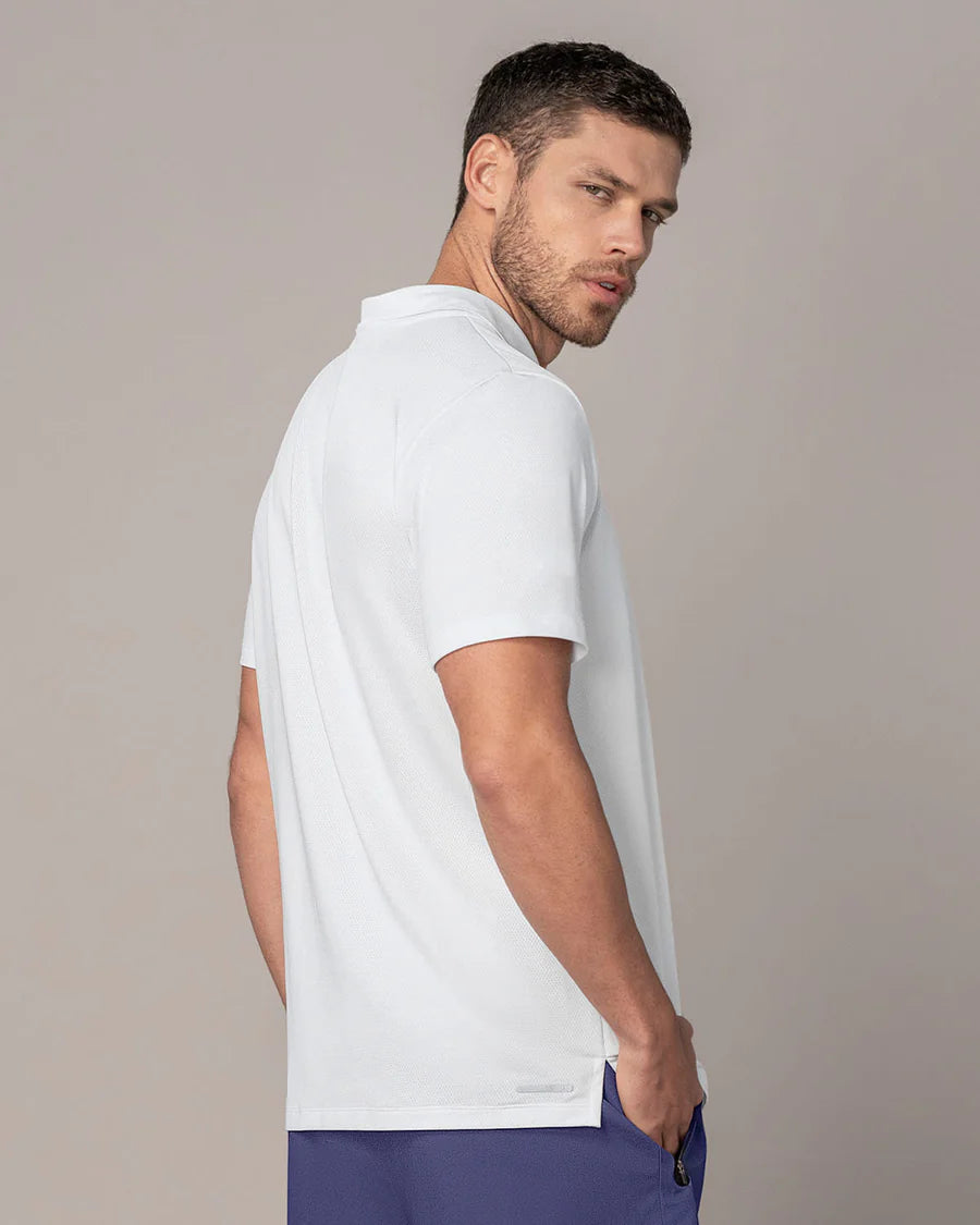 Camiseta deportiva transpirable con cuello tipo polo - 508042