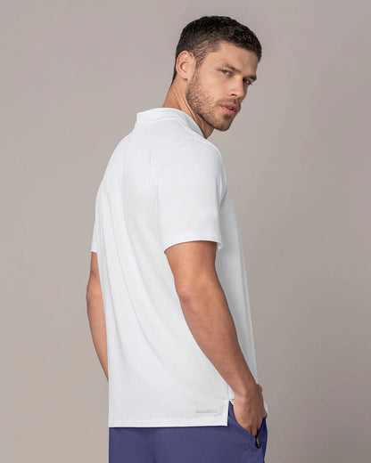 Camiseta deportiva transpirable con cuello tipo polo - 508042