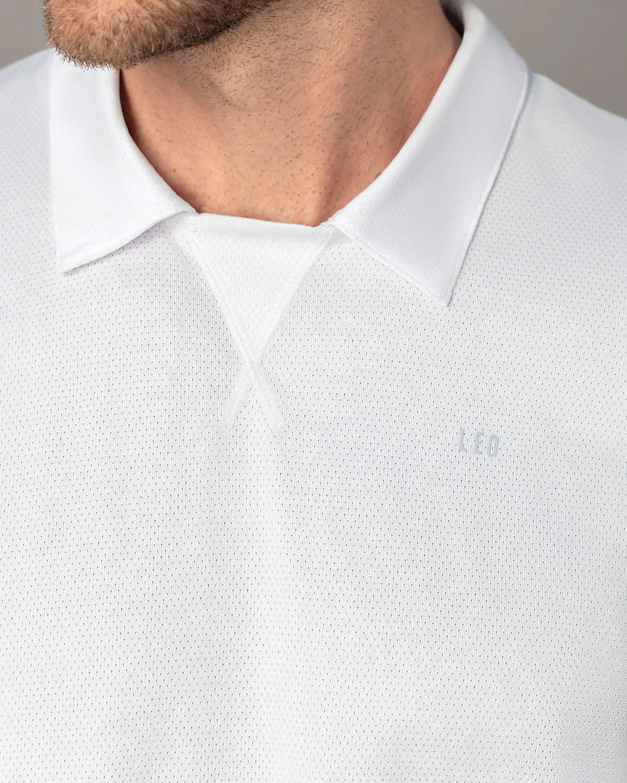 Camiseta deportiva transpirable con cuello tipo polo - 508042