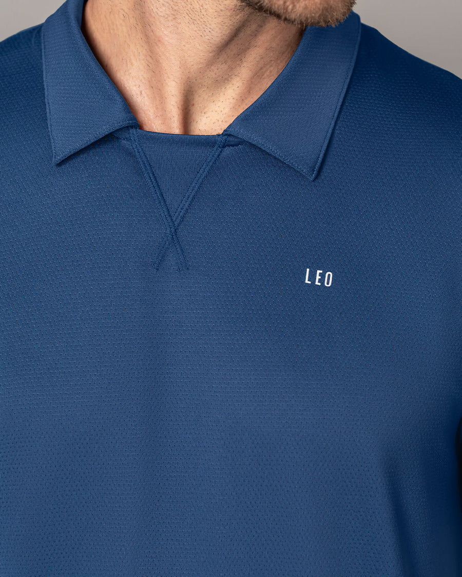 Camiseta deportiva transpirable con cuello tipo polo - 508042