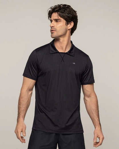 Camiseta deportiva transpirable con cuello tipo polo - 508042