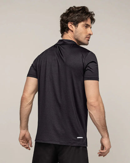 Camiseta deportiva transpirable con cuello tipo polo - 508042