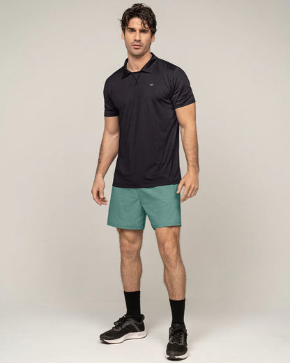 Camiseta deportiva transpirable con cuello tipo polo - 508042