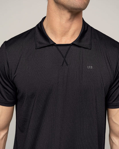 Camiseta deportiva transpirable con cuello tipo polo - 508042
