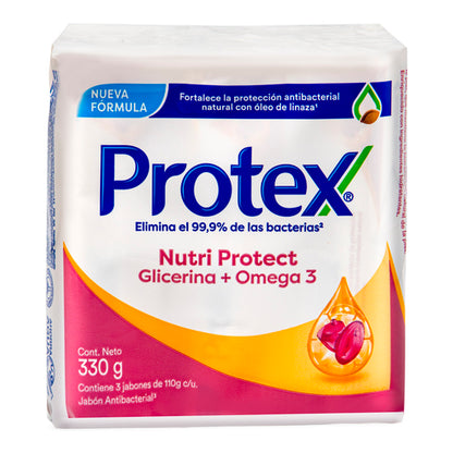 1317 🧼 Jabón en Barra Protex® Nutri Protect Glicerina + Omega 3
