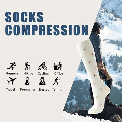 6311 🌸 Calcetines de Compresión con Patrones Florales