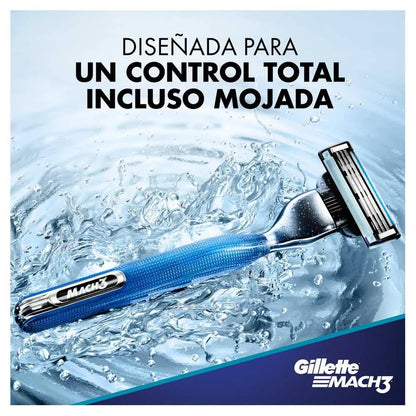 1563 💧 Máquina para Afeitar Gillette Mach3 Aqua Grip 1UP