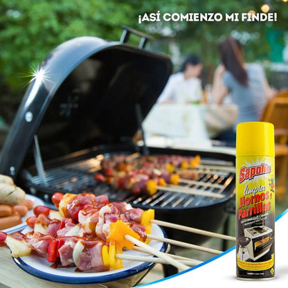 131-1 🍋 LIMPIAHORNOS Y PARRILLAS SAPOLIO 360 ml