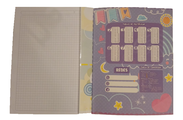 1353-55 💖 Cuaderno Cosido Neón Escarchado PAPPYER – Niña 25780