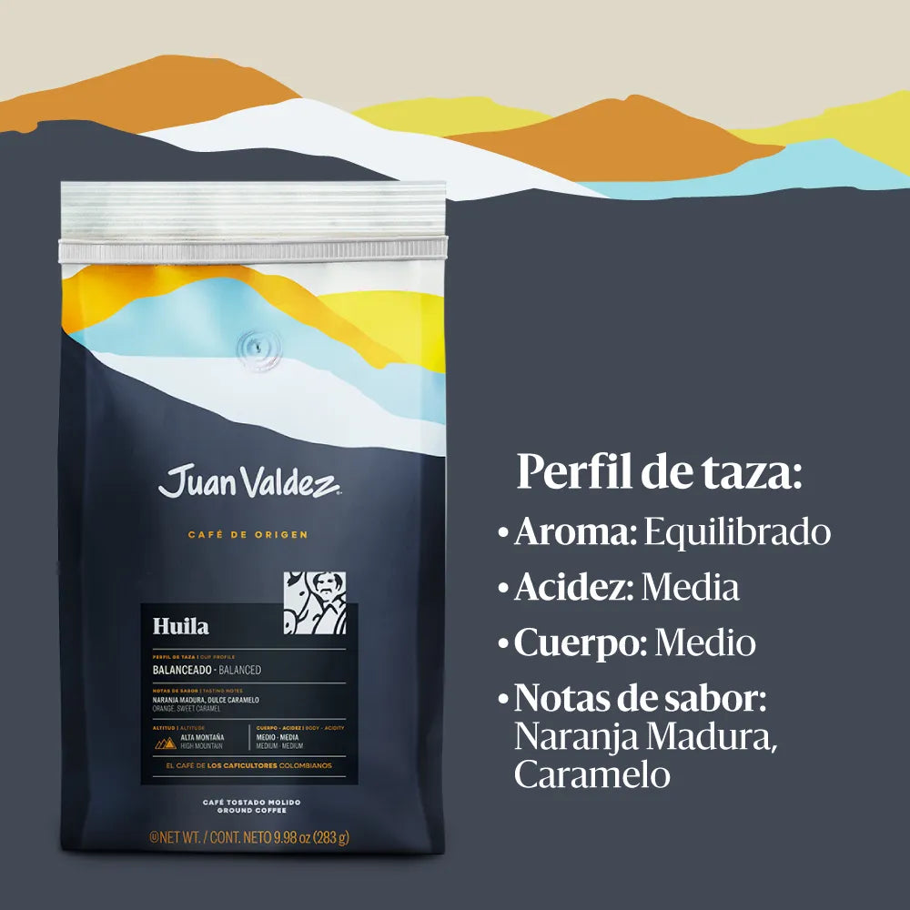 1091-5 ☕🌄 Café Origen Huila Juan Valdez – Molido